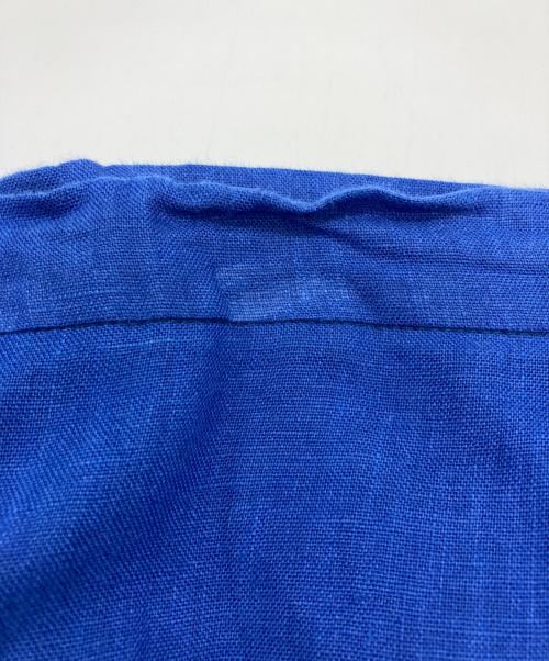 O'NEIL OF DUBLIN（オニールオブダブリン）O'NEIL OF DUBLIN (オニールオブダブリン) リネンラップスカート ブルー サイズ:8/F36/I40の古着・服飾アイテム