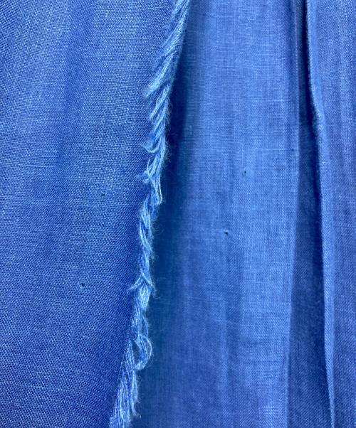 O'NEIL OF DUBLIN（オニールオブダブリン）O'NEIL OF DUBLIN (オニールオブダブリン) リネンラップスカート ブルー サイズ:8/F36/I40の古着・服飾アイテム