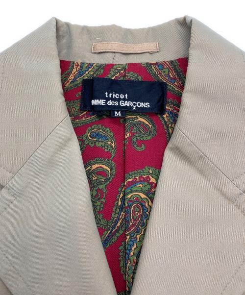 tricot COMME des GARCONS（トリココムデギャルソン）tricot COMME des GARCONS (トリココムデギャルソン) 3Bジャケット ベージュ サイズ:Mの古着・服飾アイテム