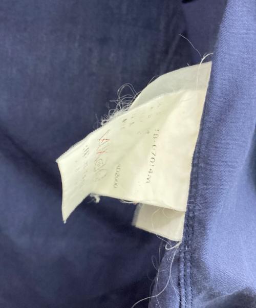 tricot COMME des GARCONS（トリココムデギャルソン）tricot COMME des GARCONS (トリココムデギャルソン) 丸襟パイピング シャツブラウス ネイビー サイズ:Mの古着・服飾アイテム