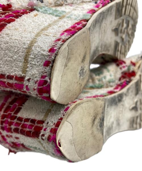 CHANEL（シャネル）CHANEL (シャネル) ツイードオープントゥーサンダル マルチカラー サイズ:36の古着・服飾アイテム