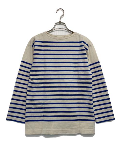 45R（フォーティファイブ・アール）45R (フォーティファイブ・アール) バスクの908Tシャツ ネイビー×アイボリー サイズ:1の古着・服飾アイテム