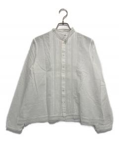 中古・古着通販】LUDLOW (ラドロー) 長袖ブラウス ホワイト サイズ