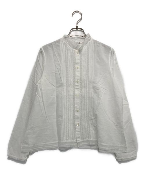 BADOU-R（バドウ・アール）Badou-R (バドウ・アール) レースブラウス ホワイト サイズ:1の古着・服飾アイテム