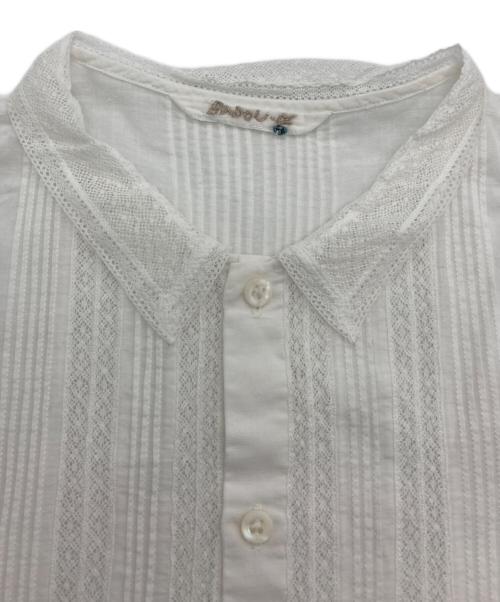 BADOU-R（バドウ・アール）Badou-R (バドウ・アール) レースブラウス ホワイト サイズ:1の古着・服飾アイテム