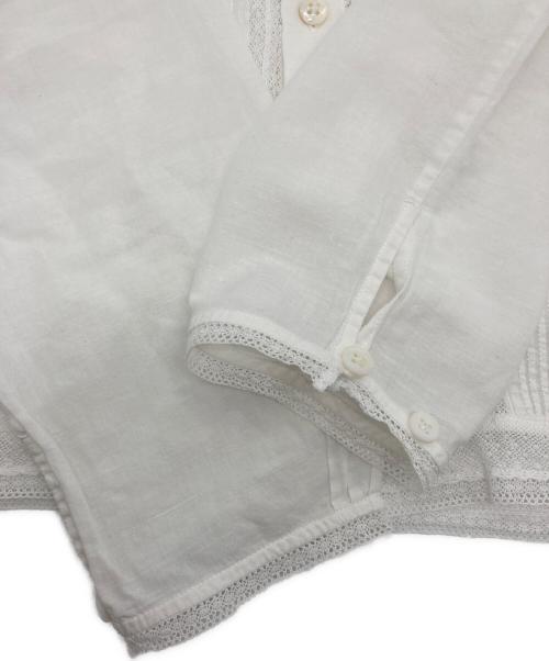 BADOU-R（バドウ・アール）Badou-R (バドウ・アール) レースブラウス ホワイト サイズ:1の古着・服飾アイテム