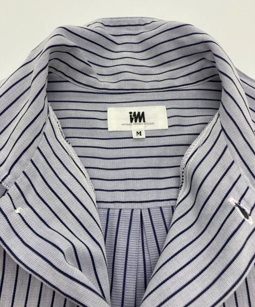 im MIYAKE DESIGN STUDIO（イッセイミヤケデザインスタジオ）im MIYAKE DESIGN STUDIO (イッセイミヤケデザインスタジオ) ストライプシャツ ブルー サイズ:Mの古着・服飾アイテム