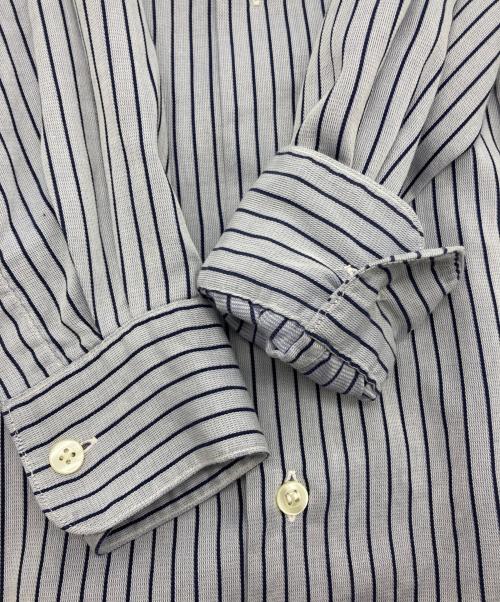 im MIYAKE DESIGN STUDIO（イッセイミヤケデザインスタジオ）im MIYAKE DESIGN STUDIO (イッセイミヤケデザインスタジオ) ストライプシャツ ブルー サイズ:Mの古着・服飾アイテム