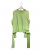 MM6 Maison Margielaエムエムシックスメゾンマルジェラ）の古着「Hem design sweat」｜グリーン