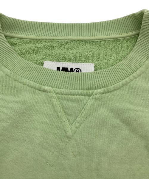 MM6 Maison Margiela（エムエムシックスメゾンマルジェラ）MM6 Maison Margiela (エムエムシックスメゾンマルジェラ) Hem design sweat グリーン サイズ:Sの古着・服飾アイテム