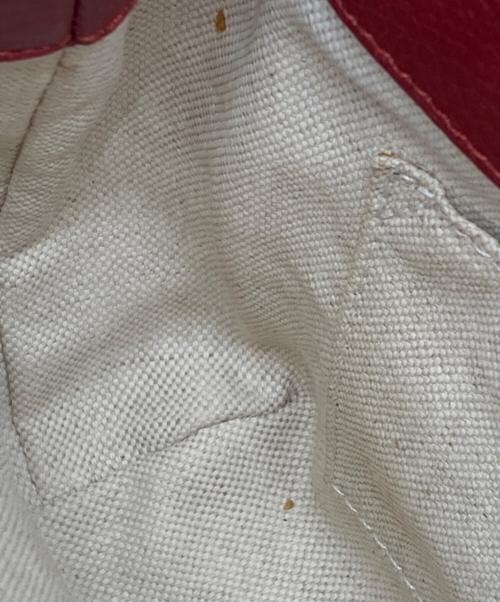 GUCCI（グッチ）GUCCI (グッチ) バンブーミニショッパー/2WAYバッグ レッドの古着・服飾アイテム