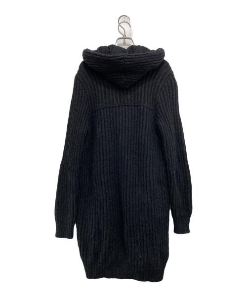 MM6 Maison Margiela（エムエムシックスメゾンマルジェラ）MM6 Maison Margiela (エムエムシックスメゾンマルジェラ) ニットダッフルコート ブラック サイズ:XSの古着・服飾アイテム