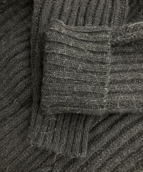 MM6 Maison Margiela（エムエムシックスメゾンマルジェラ）MM6 Maison Margiela (エムエムシックスメゾンマルジェラ) ニットダッフルコート ブラック サイズ:XSの古着・服飾アイテム