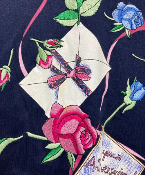 LEONARD SPORT（レオナール スポーツ）LEONARD SPORT (レオナール スポーツ) 刺繍カットソー ネイビー サイズ:Lの古着・服飾アイテム