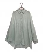 Spick and Spanスピック＆スパン）の古着「ガーメントダイカシュクールシャツ」｜ミント