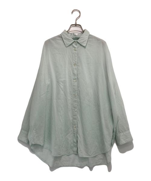 Spick and Span（スピック＆スパン）Spick and Span (スピックアンドスパン) ガーメントダイカシュクールシャツ ミント サイズ:Fの古着・服飾アイテム