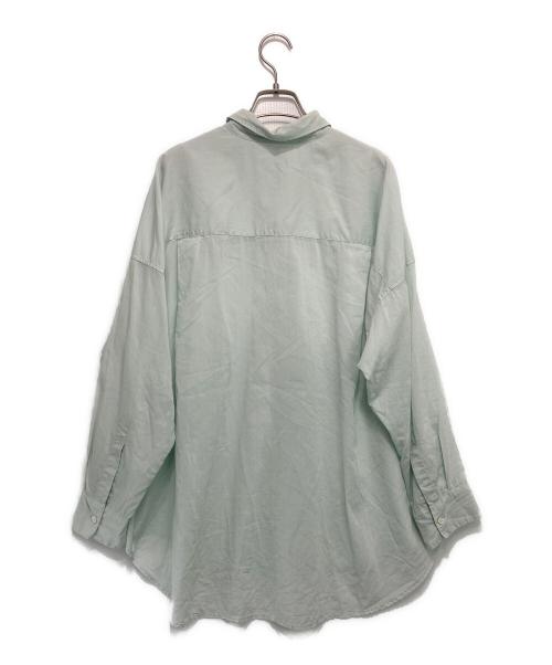 Spick and Span（スピック＆スパン）Spick and Span (スピックアンドスパン) ガーメントダイカシュクールシャツ ミント サイズ:Fの古着・服飾アイテム