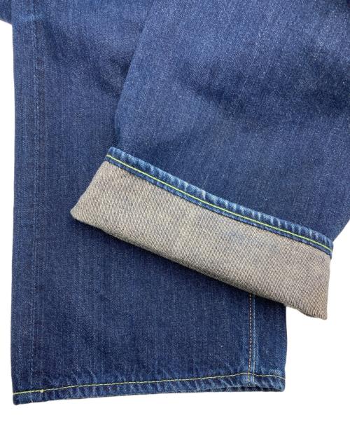 EVISU（エヴィス）EVISU (エヴィス) 戒カモメ革シンチバッグデニムパンツ インディゴ サイズ:32の古着・服飾アイテム