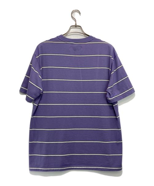 WACKO MARIA（ワコマリア）WACKO MARIA (ワコマリア) STRIPED T-SHIRT TYPE-1 パープル サイズ:XLの古着・服飾アイテム