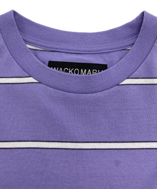 WACKO MARIA（ワコマリア）WACKO MARIA (ワコマリア) STRIPED T-SHIRT TYPE-1 パープル サイズ:XLの古着・服飾アイテム