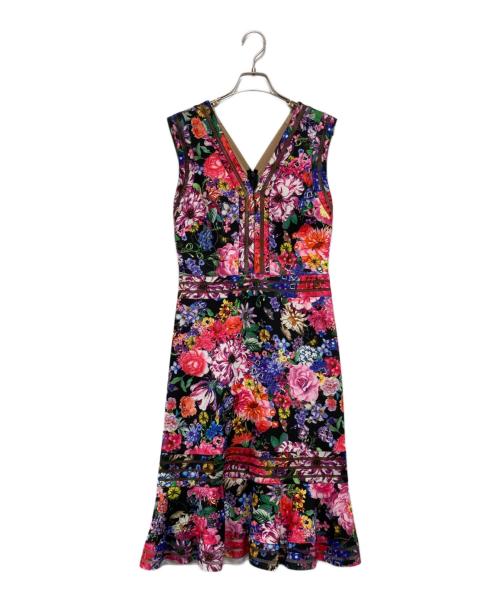 TADASHI SHOJI（タダシ ショージ）TADASHI SHOJI (タダシ ショージ) 花柄ワンピース マルチカラー サイズ:Sの古着・服飾アイテム