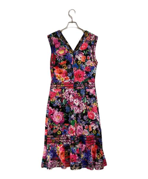 TADASHI SHOJI（タダシ ショージ）TADASHI SHOJI (タダシ ショージ) 花柄ワンピース マルチカラー サイズ:Sの古着・服飾アイテム