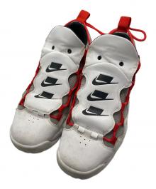 NIKE（ナイキ）の古着「Air More Money "White Habanero Red Atmosphere Grey"/エアモアマネー "ホワイト ハバネロ レッド アトモスフィア グレイ"」｜ホワイト