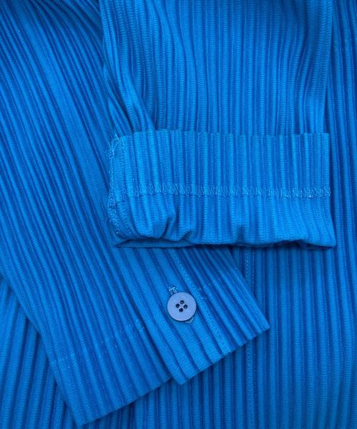 PLEATS PLEASE（プリーツプリーズ）PLEATS PLEASE (プリーツプリーズ) プリーツテーラードジャケット ネイビー サイズ:2の古着・服飾アイテム