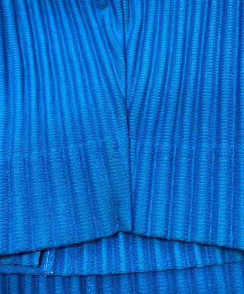 PLEATS PLEASE（プリーツプリーズ）PLEATS PLEASE (プリーツプリーズ) プリーツテーラードジャケット ネイビー サイズ:2の古着・服飾アイテム