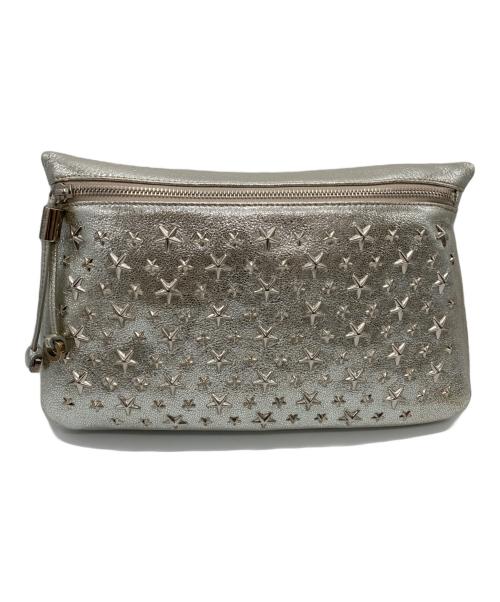 JIMMY CHOO（ジミーチュウ）JIMMY CHOO (ジミーチュウ) スタッズセカンドバッグ ゴールド×シルバーの古着・服飾アイテム