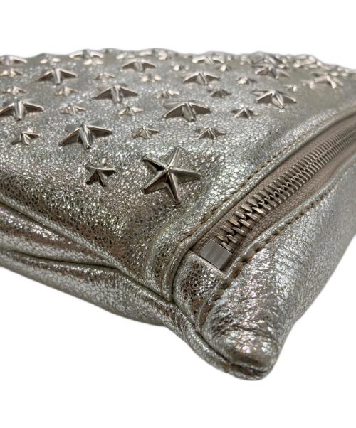 JIMMY CHOO（ジミーチュウ）JIMMY CHOO (ジミーチュウ) スタッズセカンドバッグ ゴールド×シルバーの古着・服飾アイテム