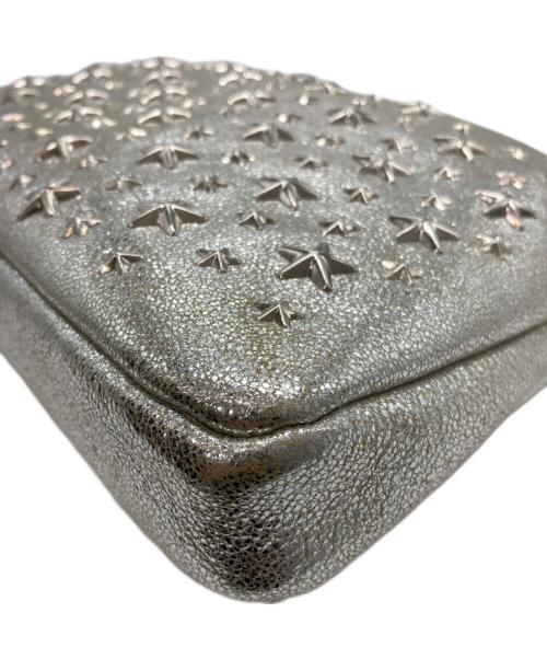 JIMMY CHOO（ジミーチュウ）JIMMY CHOO (ジミーチュウ) スタッズセカンドバッグ ゴールド×シルバーの古着・服飾アイテム