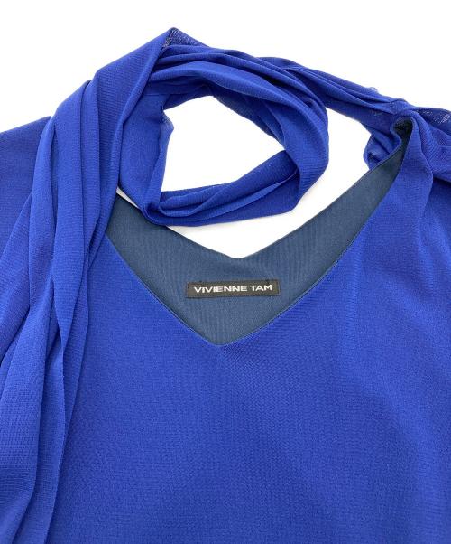 VIVIENNE TAM（ヴィヴィアンタム）VIVIENNE TAM (ヴィヴィアンタム) 花柄刺繍アンサンブルワンピース ネイビーの古着・服飾アイテム