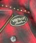 中古・古着 VANSON (バンソン) チェックPコート レッド×ブラック サイズ:M：8000円