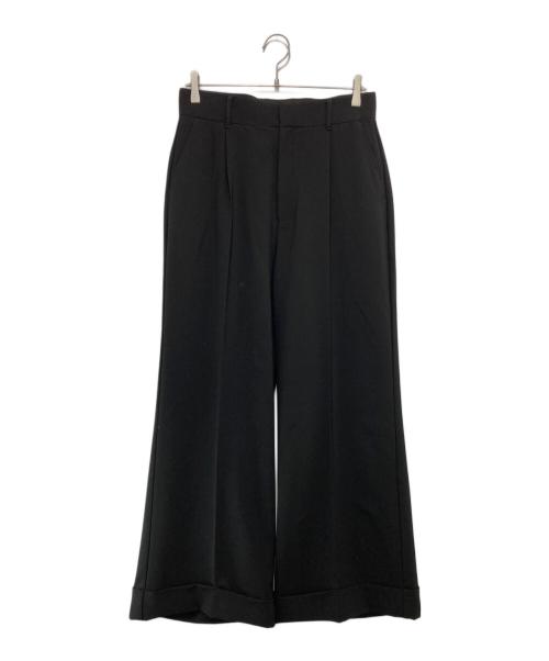 ajouter flow（アジューテフロー）ajouter flow (アジューテフロー) スラックス ブラック サイズ:M 未使用品の古着・服飾アイテム