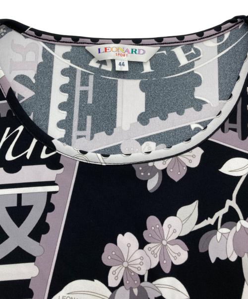 LEONARD（レオナール）LEONARD (レオナール) 半袖カットソー ブラック サイズ:44の古着・服飾アイテム