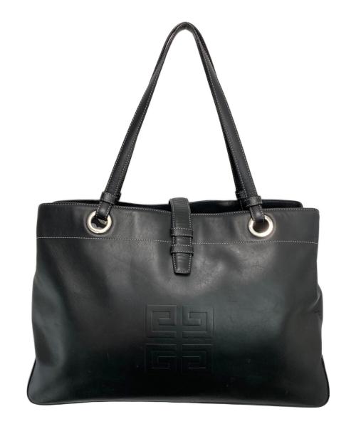 GIVENCHY（ジバンシィ）GIVENCHY (ジバンシィ) ロゴレザートートバッグ ブラックの古着・服飾アイテム