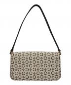 CELINEセリーヌ）の古着「［OLD］Cマカダムワンショルダーバッグ」｜ブラウン×ホワイト