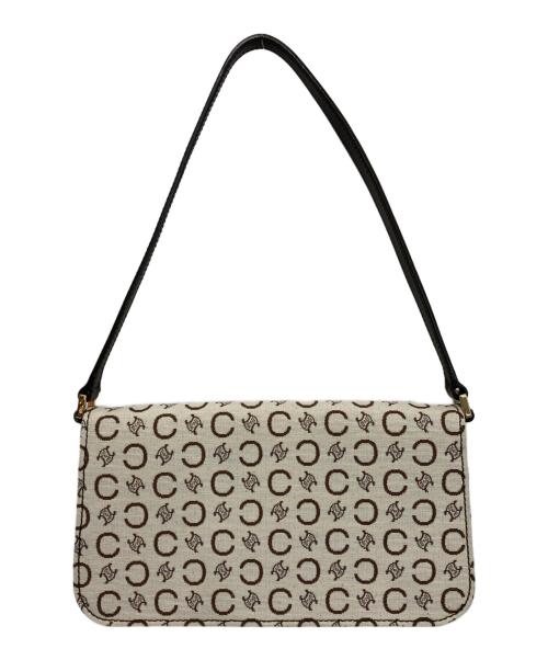 CELINE（セリーヌ）CELINE (セリーヌ) ［OLD］Cマカダムワンショルダーバッグ ブラウン×ホワイトの古着・服飾アイテム