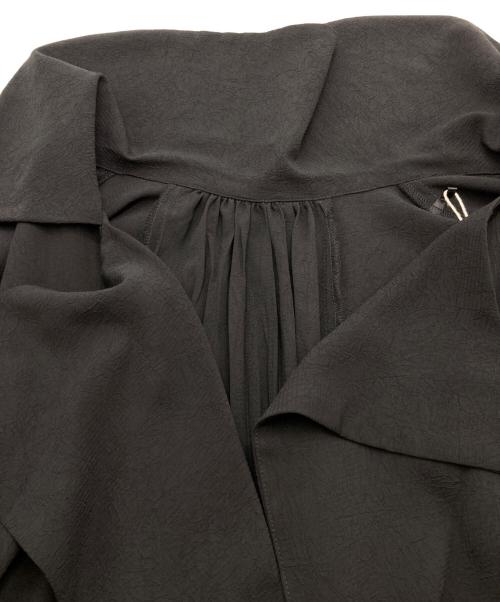 ETRE TOKYO（エトレトウキョウ）ETRE TOKYO (エトレトウキョウ) サイドプリーツロングガウン ブラック サイズ:FREE 未使用品の古着・服飾アイテム