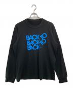 sacaiサカイ）の古着「BACK to BACK レイヤード ロング Tシャツ」｜ブラック