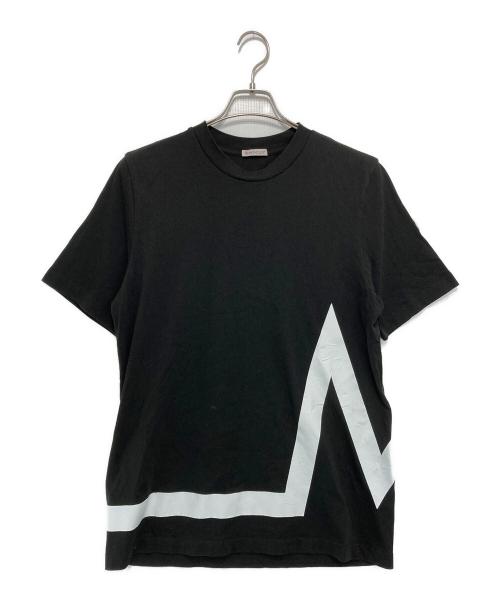 MONCLER（モンクレール）MONCLER (モンクレール) 半袖Tシャツ ブラック サイズ:Sの古着・服飾アイテム