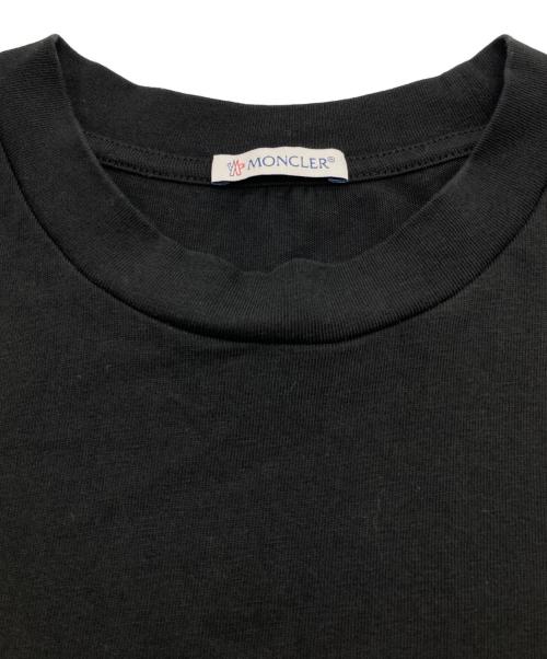 MONCLER（モンクレール）MONCLER (モンクレール) 半袖Tシャツ ブラック サイズ:Sの古着・服飾アイテム