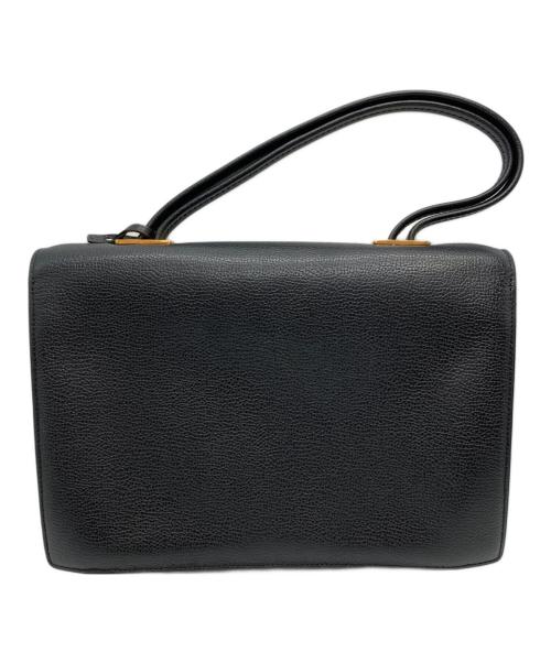 DELVAUX（デルヴォー）DELVAUX (デルヴォー) レザーハンドバッグ ブラック サイズ:-の古着・服飾アイテム