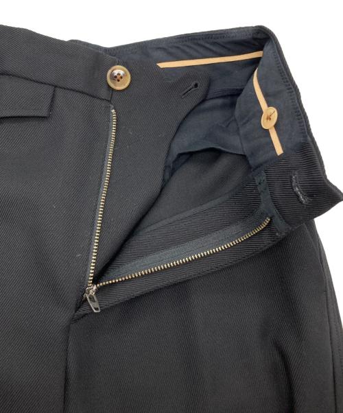 HELMUT LANG（ヘルムートラング）HELMUT LANG (ヘルムートラング) WOOL TWILL ST HGH WAST CRO/ワイドパンツ ブラックの古着・服飾アイテム