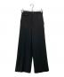 HELMUT LANG（ヘルムートラング）の古着「WOOL TWILL ST HGH WAST CRO/ワイドパンツ」｜ブラック