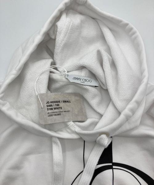 JIMMY CHOO（ジミーチュウ）JIMMY CHOO (ジミーチュウ) プルオーバーパーカー ホワイト サイズ:S 未使用品の古着・服飾アイテム