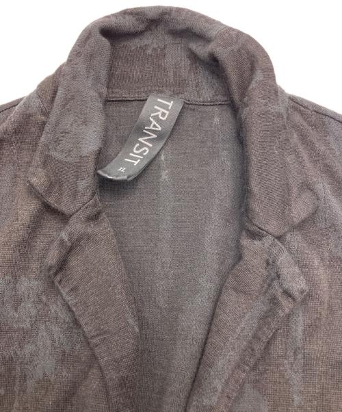 TRANSIT（トランジット）TRANSIT (トランジット) リネンコットンジャケット ブラック サイズ:XLの古着・服飾アイテム