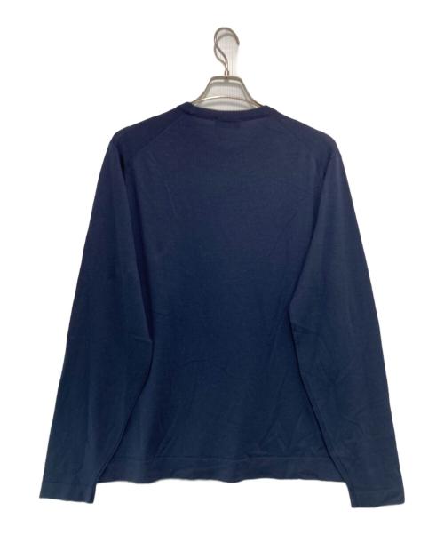 JOHN SMEDLEY（ジョンスメドレー）JOHN SMEDLEY (ジョンスメドレー) クルーネックニット ネイビー サイズ:XLの古着・服飾アイテム