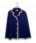 Yves Saint Laurent（イヴサンローラン）の古着「[古着]ロゴ金釦 ニットジャケット」｜ブルー